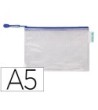BOLSA MULTIUSOS TARIFOLD PVC DIN A5 APERTURA SUPERIOR CON CREMALLER...
