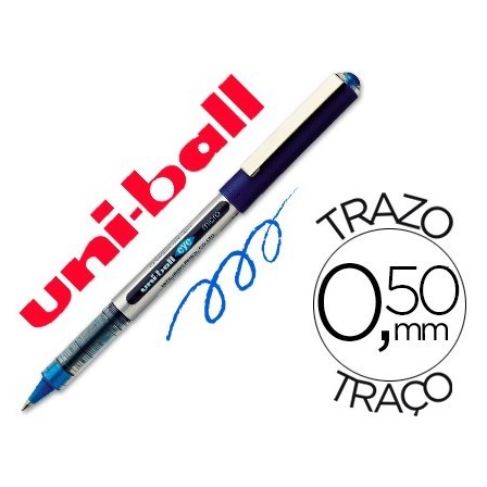 ROTULADOR UNI-BALL ROLLER UB-150 MICRO EYE AZUL 0.5 MM -UNIDAD