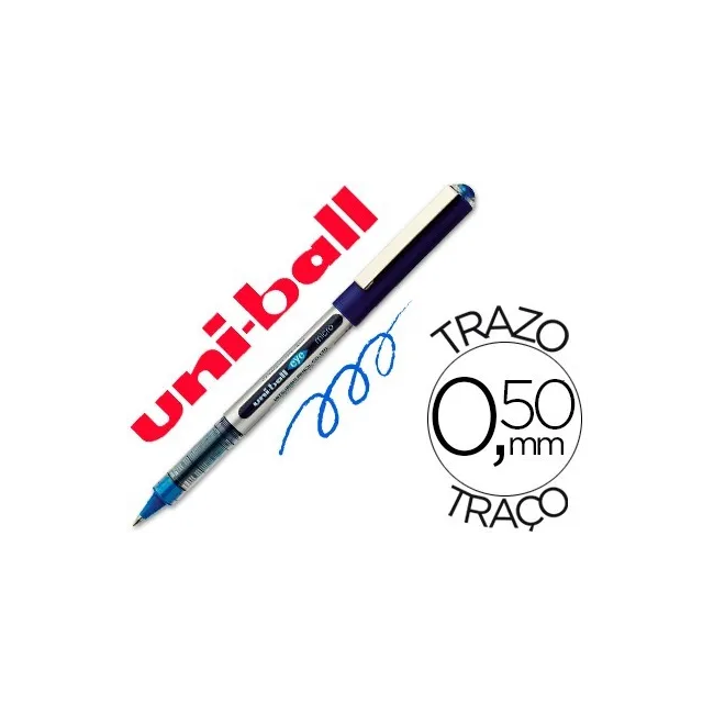 ROTULADOR UNI-BALL ROLLER UB-150 MICRO EYE AZUL 0.5 MM -UNIDAD