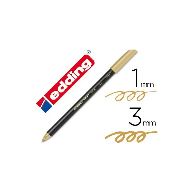 ROTULADOR EDDING PUNTA FIBRA 1200 ORO N. 53 -PUNTA REDONDA 1-3 MM