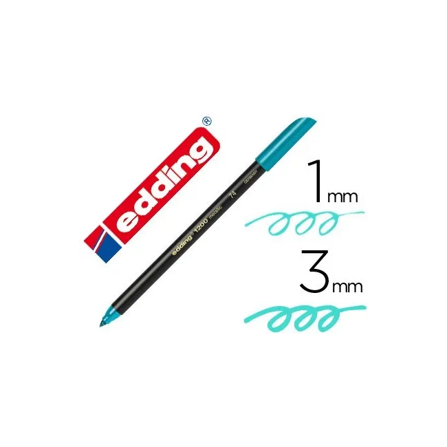 ROTULADOR EDDING PUNTA FIBRA 1200 VERDE METALIZADO N 74 PUNTA REDON...