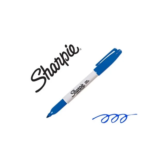 ROTULADOR SHARPIE PERMANENTE PUNTA FINA AZUL