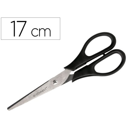 TIJERA OFICINA Q-CONNECT INOXIDABLE 7" -17 CM -BLISTER