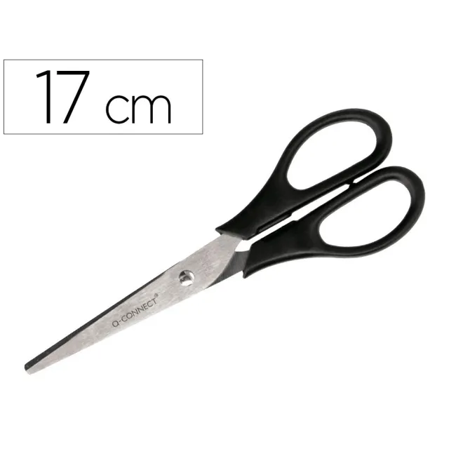 TIJERA OFICINA Q-CONNECT INOXIDABLE 7" -17 CM -BLISTER