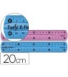 REGLA MAPED PLASTICO FLEXIBLE DE 20 CMS COLORES SURTIDOS