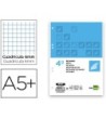 RECAMBIO LIDERPAPEL CUARTO 100 HOJAS 60G/M2 CUADRO 6MM CON MARGEN 6...