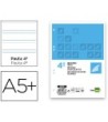 RECAMBIO LIDERPAPEL CUARTO 100 HOJAS 60G/M2 PAUTA 4ª 3.5MM CON MARG...