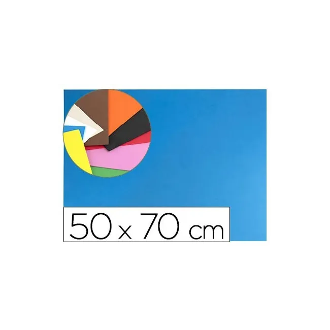 GOMA EVA LIDERPAPEL 50X70CM 60G/M2 ESPESOR 1.5MM AZUL