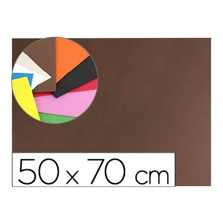 GOMA EVA LIDERPAPEL 50X70CM 60G/M2 ESPESOR 1.5MM MARRON