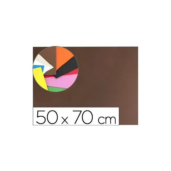 GOMA EVA LIDERPAPEL 50X70CM 60G/M2 ESPESOR 1.5MM MARRON