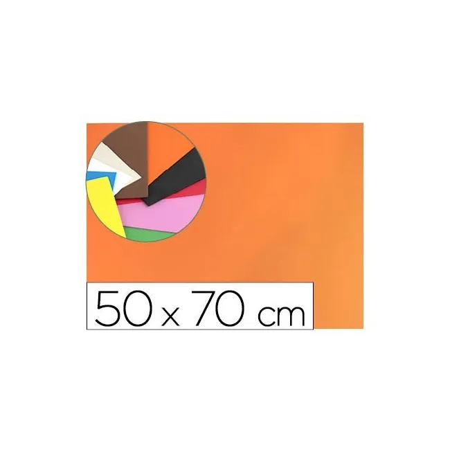 GOMA EVA LIDERPAPEL 50X70CM 60G/M2 ESPESOR 1.5MM NARANJA