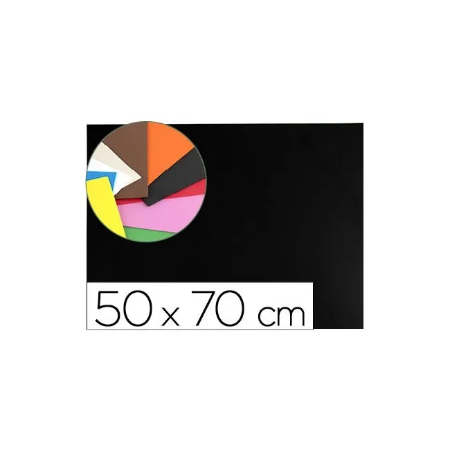 GOMA EVA LIDERPAPEL 50X70CM 60G/M2 ESPESOR 1.5MM NEGRO