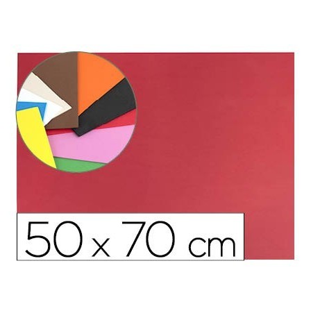 GOMA EVA LIDERPAPEL 50X70CM 60G/M2 ESPESOR 1.5MM ROJO