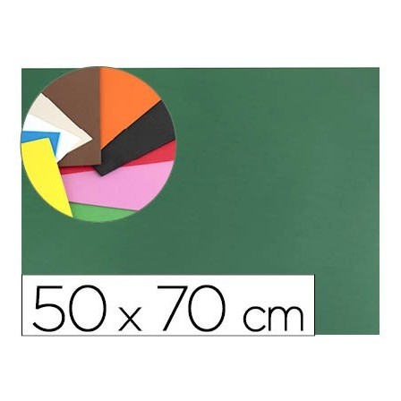 GOMA EVA LIDERPAPEL 50X70CM 60G/M2 ESPESOR 1.5MM VERDE OSCURO