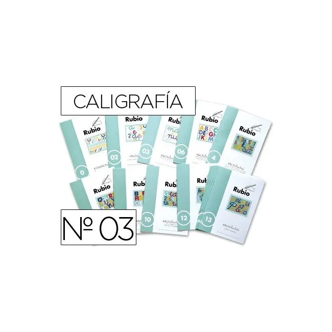 CUADERNO RUBIO CALIGRAFIA Nº 03