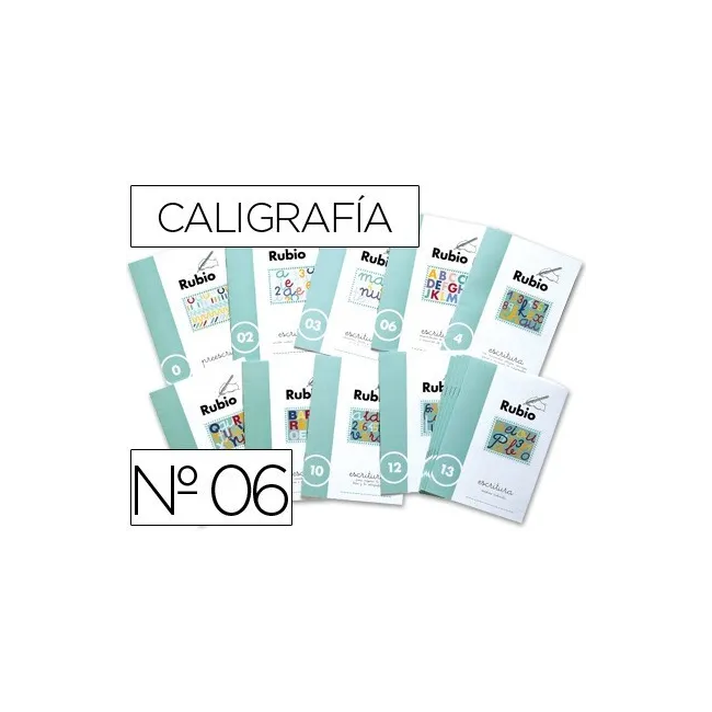 CUADERNO RUBIO CALIGRAFIA Nº 06