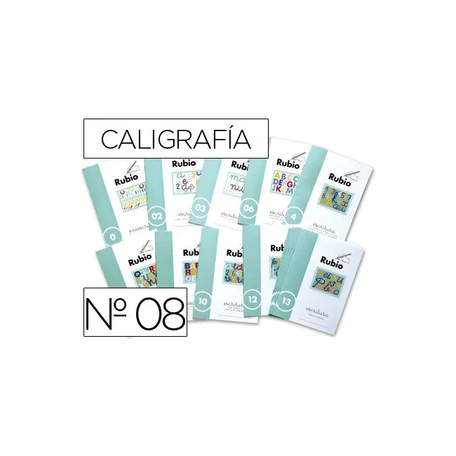 CUADERNO RUBIO CALIGRAFIA Nº 08