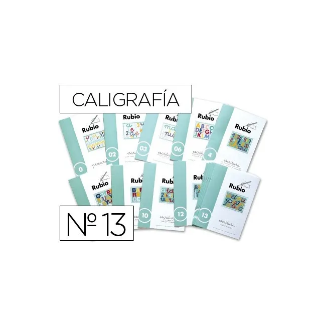 CUADERNO RUBIO CALIGRAFIA Nº 13