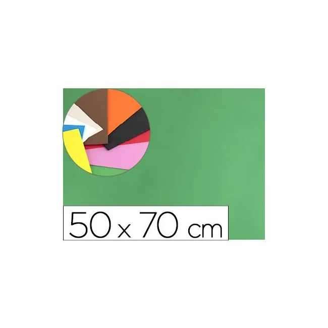 GOMA EVA LIDERPAPEL 50X70CM 60G/M2 ESPESOR 1.5MM VERDE