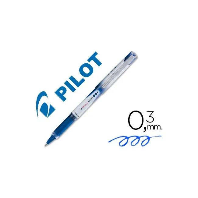 ROTULADOR PILOT ROLLER V-BALL GRIP AZUL 05 MM