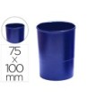 CUBILETE PORTALAPICES Q-CONNECT PLASTICO AZUL OPACO