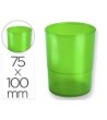 CUBILETE PORTALAPICES Q-CONNECT PLASTICO VERDE TRANSLUCIDO
