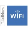 ETIQUETA ADHESIVA APLI DE SEÑALIZACION SIMBOLO WIFI 114X114 MM