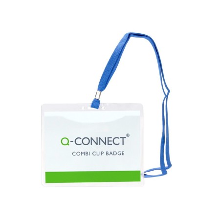 IDENTIFICADOR Q-CONNECT CON CORDON PLANO NEGRO A6 154X127 MM APERTU...