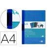 CARPETA LIDERPAPEL DOSSIER PINZA LATERAL POLIPROPILENO DIN A4 AZUL ...