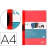 CARPETA LIDERPAPEL DOSSIER PINZA LATERAL POLIPROPILENO DIN A4 ROJO ...