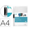 CARPETA LIDERPAPEL DOSSIER PINZA LATERAL POLIPROPILENO DIN A4 TRANS...