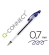 BOLIGRAFO Q-CONNECT DELTA AZUL -SUJECION DE CAUCHO -CON CAPUCHON