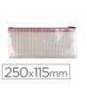 BOLSA MULTIUSOS Q-CONNECT MALLA CHEQUE 250X115 MM APERTURA SUPERIOR...