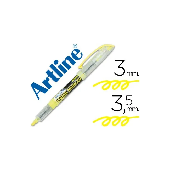 ROTULADOR ARTLINE FLUORESCENTE EK-640 AMARILLO -PUNTA BISELADA