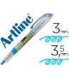 ROTULADOR ARTLINE FLUORESCENTE EK-640 AZUL -PUNTA BISELADA