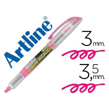 ROTULADOR ARTLINE FLUORESCENTE EK-640 ROSA -PUNTA BISELADA