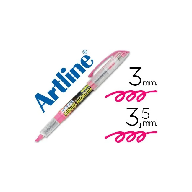 ROTULADOR ARTLINE FLUORESCENTE EK-640 ROSA -PUNTA BISELADA
