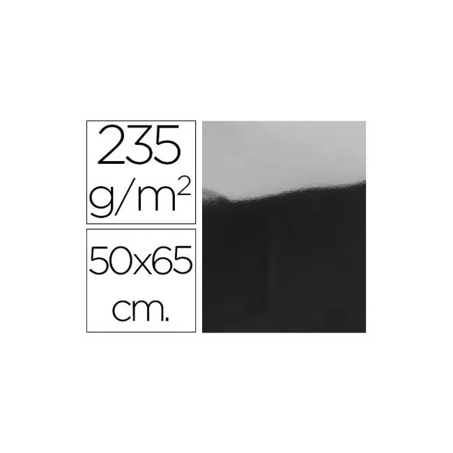 CARTULINA LIDERPAPEL 50X65 CM 235G/M2 METALIZADA PLATA