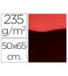 CARTULINA LIDERPAPEL 50X65 CM 235G/M2 METALIZADA ROJO