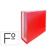 CAJA ARCHIVADOR DE PALANCA CARTON FORRADO ELBA FOLIO LOMO 85 MM ROJO