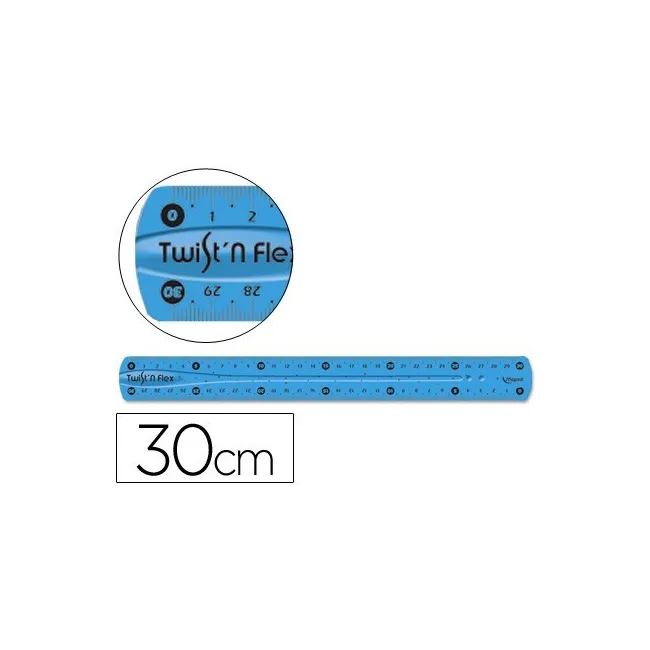 REGLA MAPED PLASTICO FLEXIBLE DE 30 CM COLORES SURTIDOS