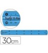 REGLA MAPED PLASTICO FLEXIBLE DE 30 CM COLORES SURTIDOS