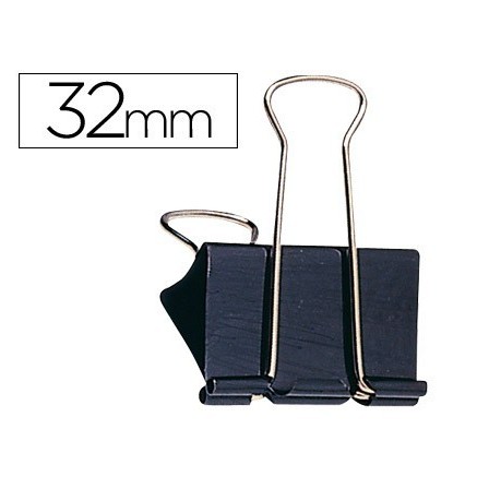 PINZA METALICA Q-CONNECT REVERSIBLE N.3 32 MM CAJA DE 10 UNIDADES