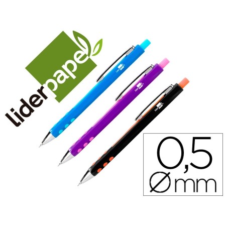 PORTAMINAS LIDERPAPEL 0.5 MM COLORES SURTIDOS