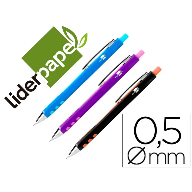PORTAMINAS LIDERPAPEL 0.5 MM COLORES SURTIDOS