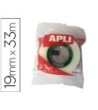 CINTA ADHESIVA APLI 33 MT X 19 MM INVISIBLE ENCELOFANADA INDIVIDUAL...