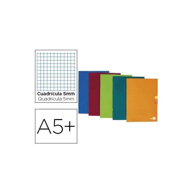LIBRETA LIDERPAPEL SCRIPTUS A5 PLUS 48 HOJAS 90G/M2 CUADRO 5MM CON ...