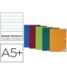 LIBRETA LIDERPAPEL SCRIPTUS A5 PLUS 48 HOJAS 90G/M2 RAYADO MONTESSO...