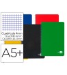 CUADERNO ESPIRAL LIDERPAPEL CUARTO TAPA DURA 80H 60 GR CUADRO 4MM C...