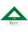 ESCUADRA LIDERPAPEL 16 CM ACRILICO VERDE